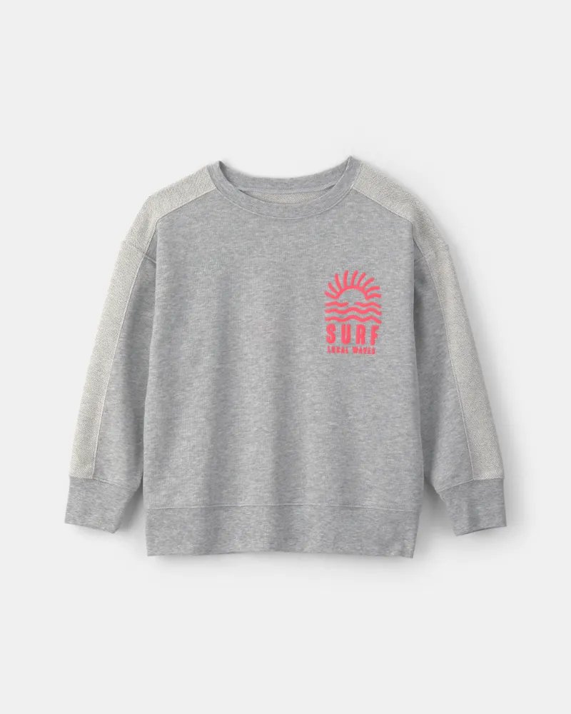 Sudadera De Cuello Redondo De Felpa Francesa De Surf Carter's 6A