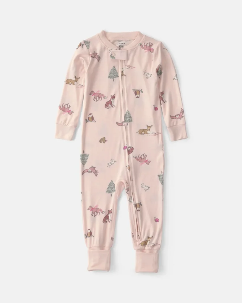 Mameluco De Ajuste Ceñido Con Estampado Woodland Carter's 12M